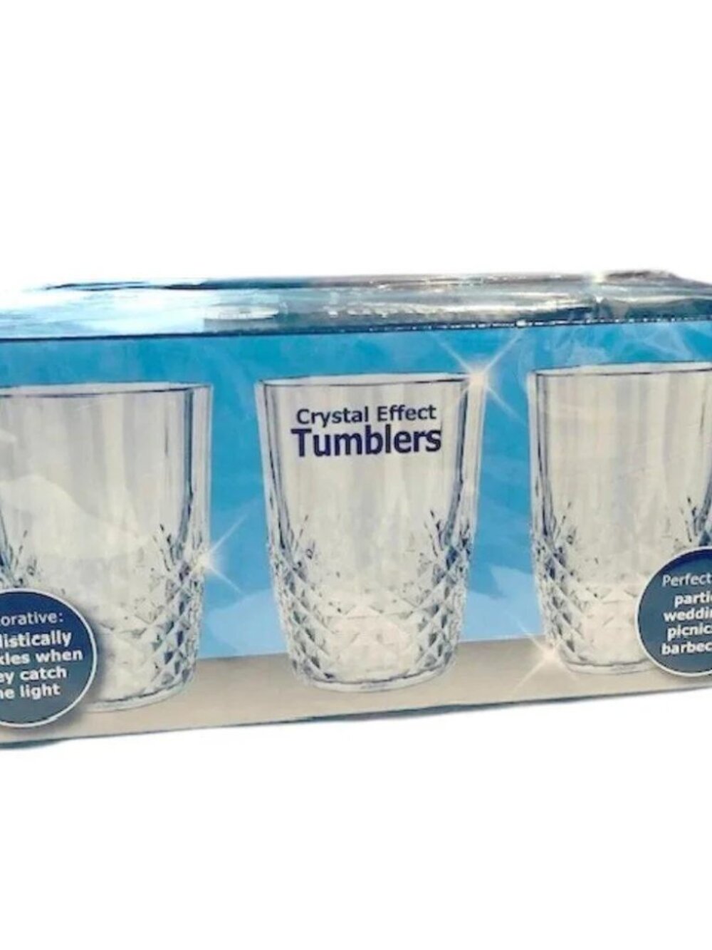 3 Plastic Tumblers, 16oz Unbreakable Drinking Cups